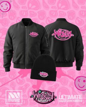 Wicked Records Winterdeal (Embroided Bomberjack + Wooly hat)